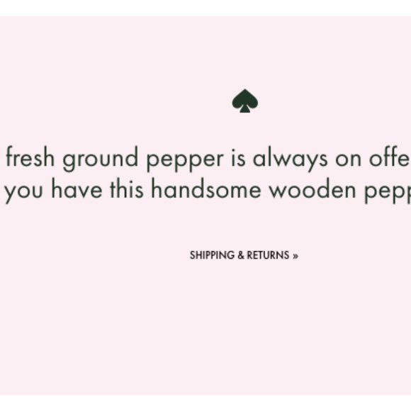 kate spade lenox wooden pepper grinder shaker nwt - Picture 4 of 7